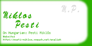 miklos pesti business card